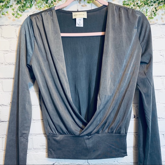 enough about me... Tops - Enough about me... Grey drop neck Top Size XS
